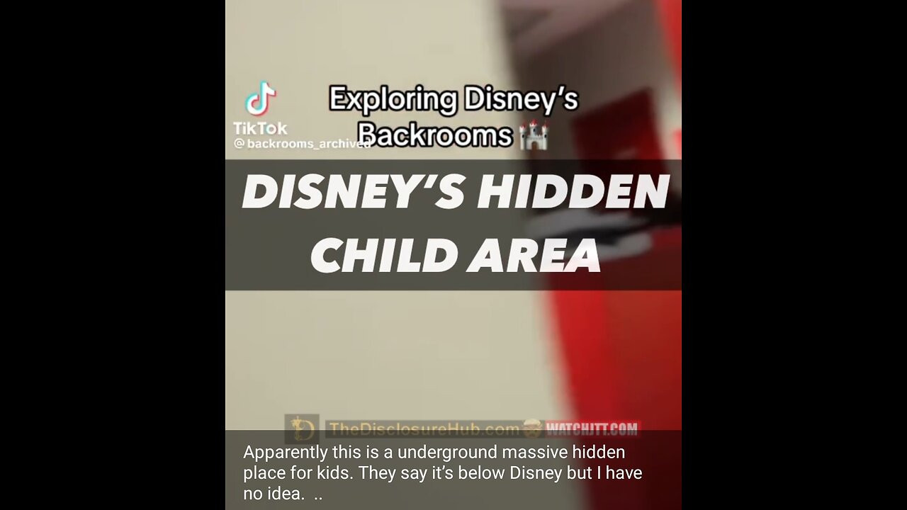 Disney's underground - hidden place for kids...