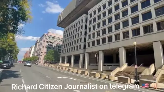 Video Shows FBI Buliding In DC Empty, Doors Boarded Over!