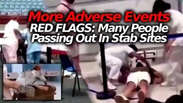 Passing Out At Vax Center: How Many Red Flags At Jab Sites Until People Wake Up? Mandates=Treason!
