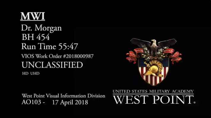 MUST WATCH: FULL WEST POINT PRESENTATION (2018)