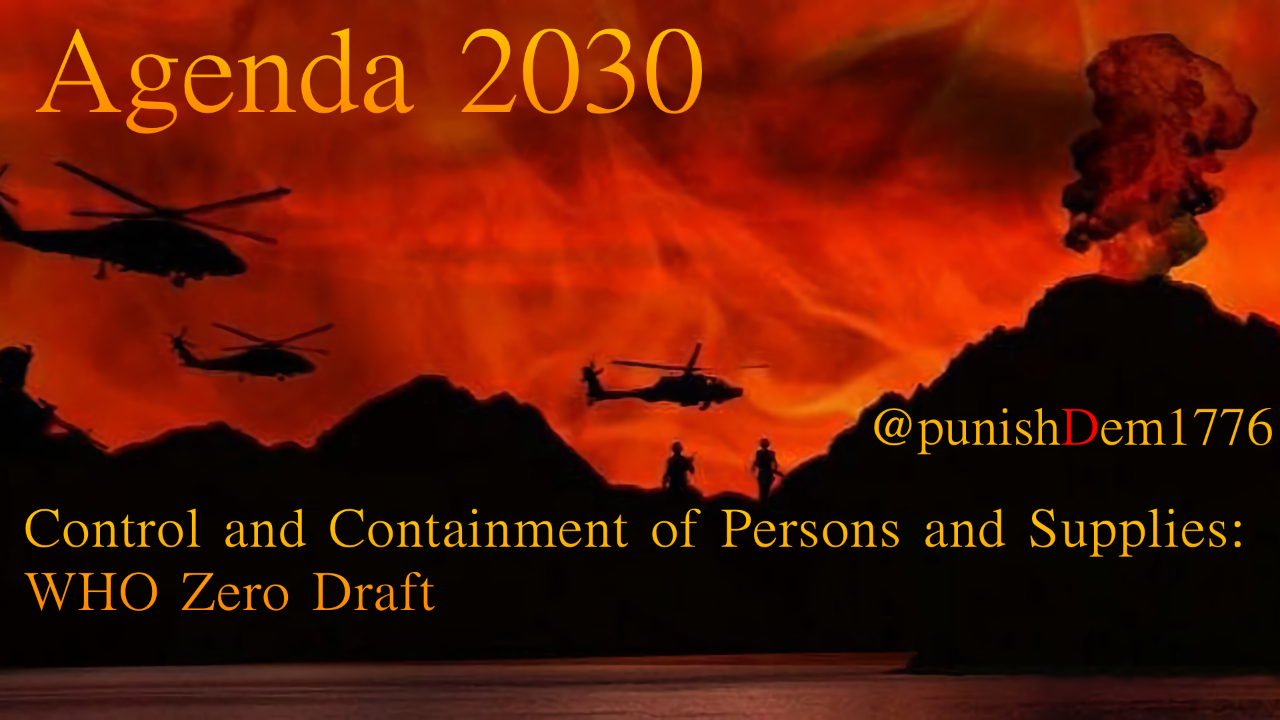 7- Control and Containment of Persons and Supplies - WHO Zero Draft